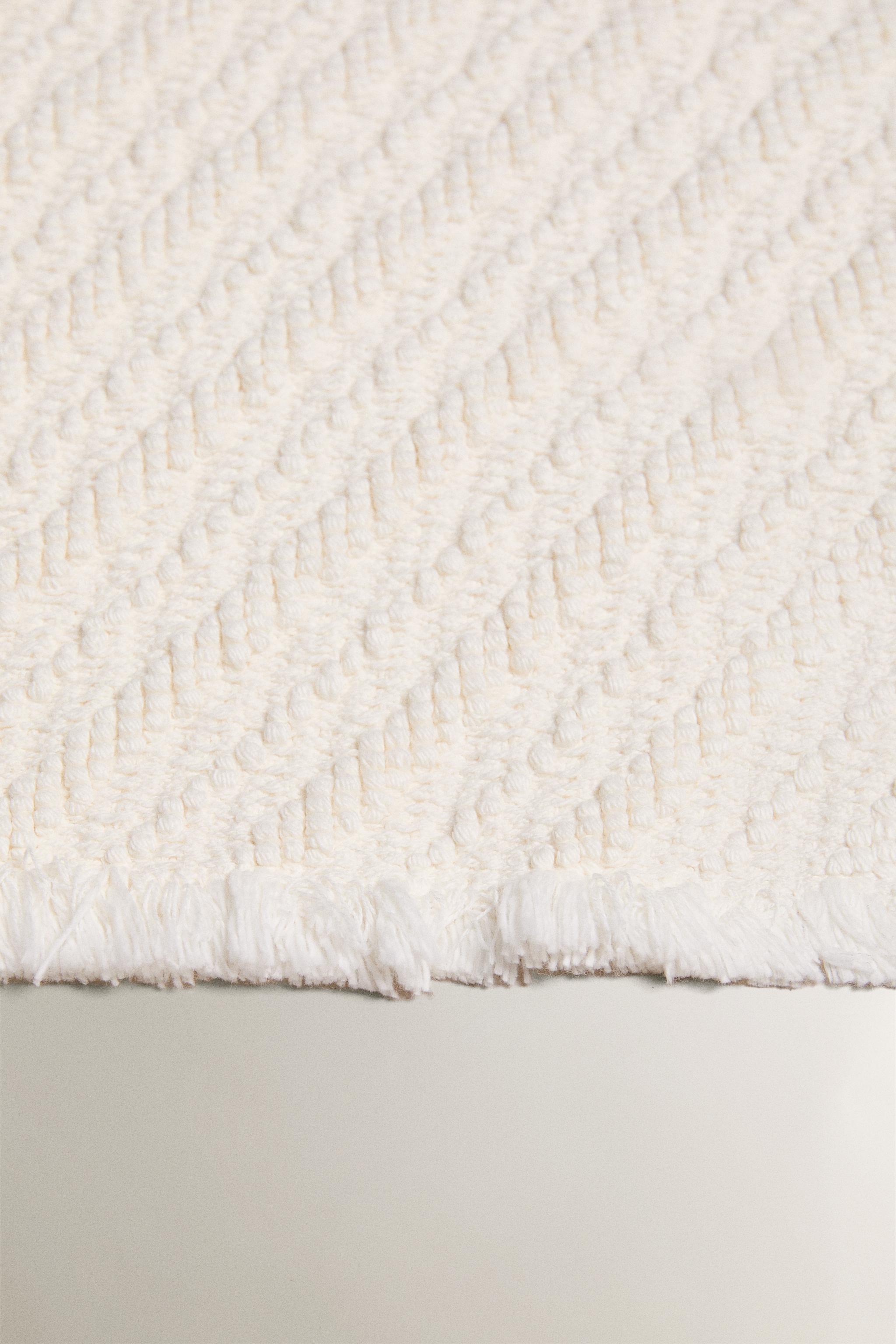 DIAGONAL STRIPED BATH MAT